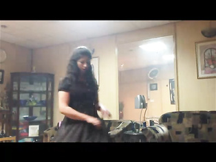 Seductive Pakistani housewife dancing in two piece in front of her hubby and get recorded.