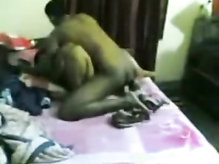 Bangla call girl with her client in bed fucked hard in missionary style later joined by clients friend.