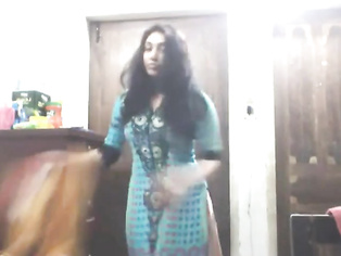 Sexy Dhaka girlfriend Tanzila with her boyfriend in bedroom in traditional outfits force to get naked
