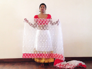 Indian Girl Giving Sari Lesson - Movies.