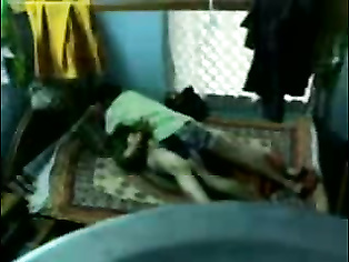 Naughty Hyderabadi guy setting up a hidden cam then getting his girl in bed stripping her off her top taking off her bra to expose and suck her juicy tits one by one and fucked in missionary style until he cum inside her girlfriend.