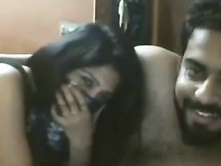 Married Indian tatto couple on live cam naked.