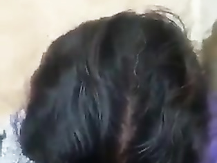 Indian Mom old Mature blowing her sons friend - Cum in mouth