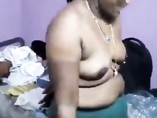 very shy indian aunty stripping infront of neighbor guy