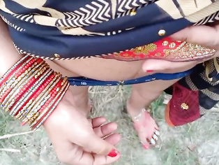 Indian village Bhabhi outdoor sex in jungle