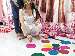 Holi Special - fuck hard priya in holi occasion with hindi roleplay - YOUR PRIYA