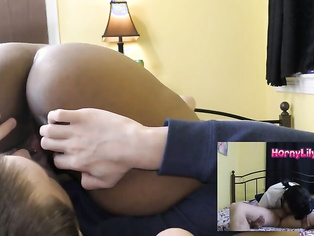 69 cunnilingus fucking cum-on-desi butt
