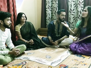 Amazing sexy sex..Tamil cute bhabhi swaping with Hindi cute family sex