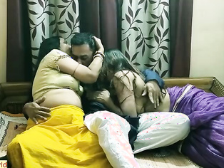 Amazing sexy sex..Tamil cute bhabhi swaping with Hindi cute family sex