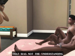 Tamil husband shares his tamil housewife with a nymphos man as a surprise for her birthday then it turned into a triple - cuckold