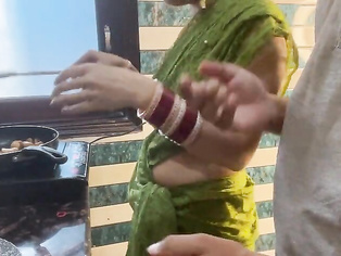 Indian Village housewife Fucked in the Kitchen with Husband