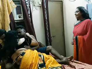 Desi Bhabhi shared sister with us!! Best Hindi hardcore group sex