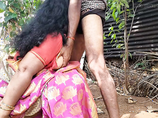 Aunty was looking for something in the garden and I had sex with her