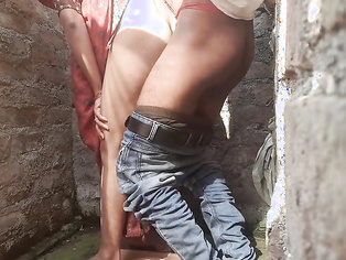 Desi Indian Erotic Bhabhi fucks in the openly bathroom outdoors