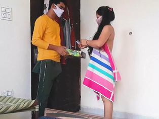 Hotel Room Service Knocked on our door and fucked my Housewife – delivery guy