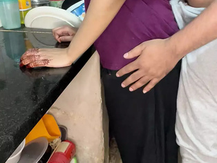 My maid was cleaning in the kitchen I went and fucked her when my housewife was out