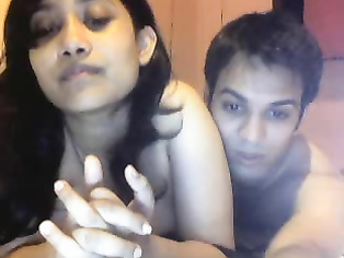 Sexy mature housewife from Assam with big milky boobs pressed while she gives h